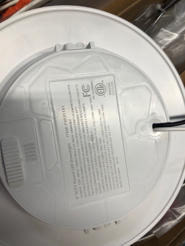 Photo 1 of ***INCOMPLETE - MISSING 5 LIGHTS ONLY 15 INCLUDED - UNABLE TO TEST - SEE PICTURES***
Amico 5/6 inch 5CCT LED Recessed Lighting 20 Pack, 1050LM Ultra-Thin Flat LED Can Lights, Dimmable, IC Rated, 12W Eqv 110W, 2700K/3000K/4000K/5000K/6000K Selectable, Retr