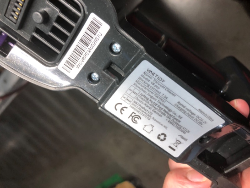 Photo 1 of ***NONREFUNDABLE - FOR PARTS ONLY - SEE COMMENTS***
Vexilar V8PRO Cordless Vacuum Cleaner for Home - 25Kpa Stick Vacuum with Self Standing Design, Max 35Min Runtime, 6 in 1 Lightweight Vacuum for Hardwood Floors and Carpet Pet Hair(Dark Purple)