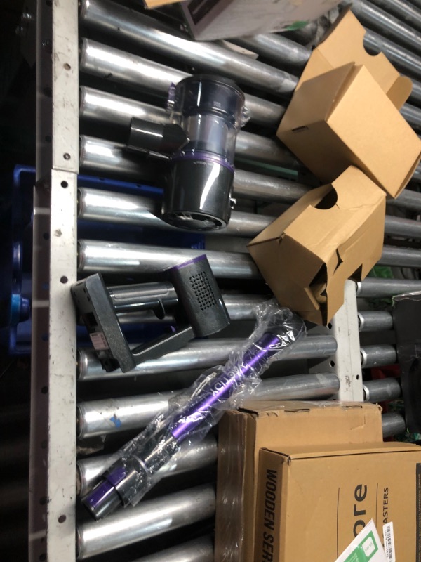 Photo 1 of ***NONREFUNDABLE - FOR PARTS ONLY - SEE COMMENTS***
Vexilar V8PRO Cordless Vacuum Cleaner for Home - 25Kpa Stick Vacuum with Self Standing Design, Max 35Min Runtime, 6 in 1 Lightweight Vacuum for Hardwood Floors and Carpet Pet Hair(Dark Purple)