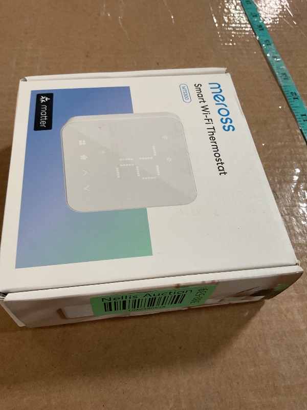 Photo 1 of meross Smart Thermostat for Home, WiFi Thermostat Works with Matter, Alexa, Apple Home, Google Assistant, App & Voice Control, 7x24h Scheduling, Energy Saving, C-Wire Required