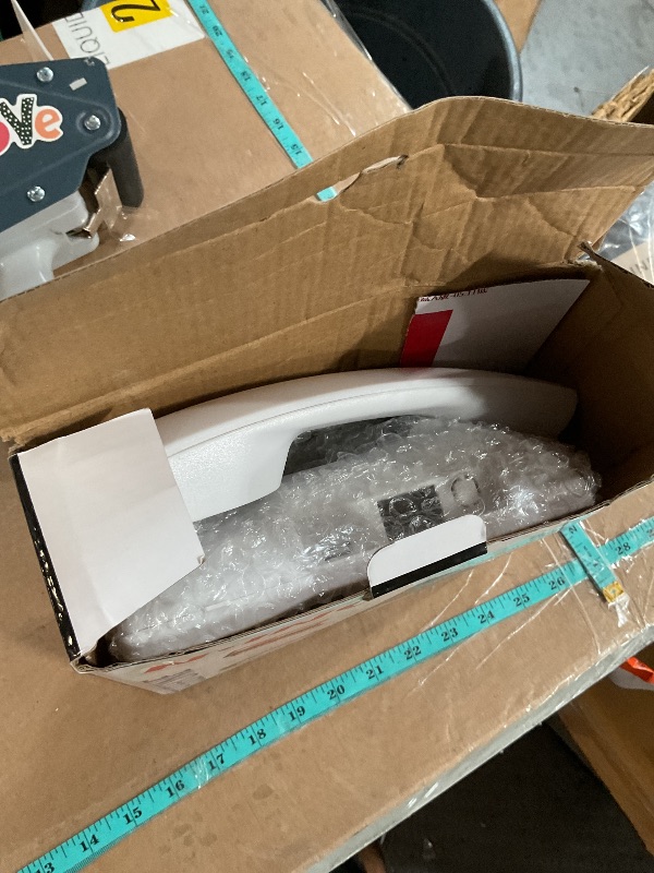 Photo 1 of Corded Phone, Dualport Extension Set Corded Telephone with Caller ID Display and Speaker Phone,Large Buttons Landline Phone for Office Business (White)