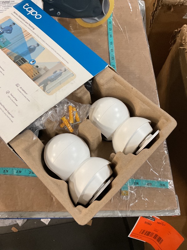 Photo 1 of TP-Link Tapo 2K Pan/Tilt Security Camera for Baby Monitor, Dog Camera w/Motion Detection, 2-Way Audio, Siren, Night Vision, Cloud & SD Card Storage, Works with Alexa & Google Home, 2-Pack (C210P2)
