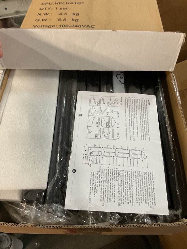 Photo 1 of (Sold for parts)EDISHINE 64" Corner Shelf Floor Lamp for Living Room, Modern LED Corner Light with Shelves, 3CCT, Stepless Dimmable Tall Floor Light for Bedroom, Office, Dining Room, 3000K 4000K 5000K, Black