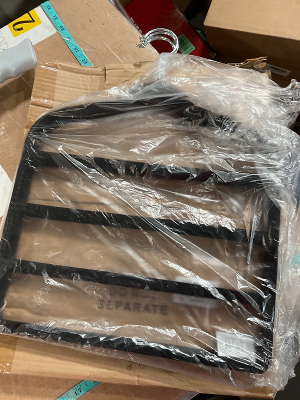 Photo 1 of ***(ONLY 2/ HEAVILY USED)***
Velvet Hangers Space Saving Non Slip Pant Velvet Hangers, DUDUCOFU 4 Pack Black Multi Layer Clothes Hangers Closet Organizer for Pants Trousers ScarfLPNO323750146
