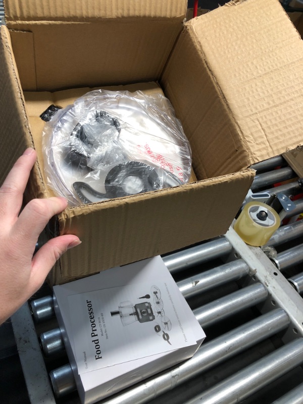 Photo 1 of Homtone Food Processor 16 Cup, Vegetable Chopper Electric, Food Processors for Shredding, Slicing, Doughing and Chopping, 6 Blades 8 Functions for Home Use, 2 Speed & Pulse Speed, 600W, Red