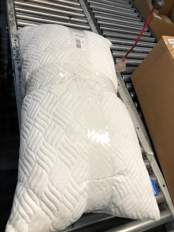 Photo 1 of ***(MINOR DAMAGE/ NO PACKAGING SO DIRTY)***
WISHSMILE Cooling King Size Pillows, Pillow King Size Set of 2 Shredded Memory Foam, Cool Cold for Sleeping with Zipper, Adjustable Firmness to Hot, Side, Back and Stomach Sleepers, 2 Pack, 20x36
