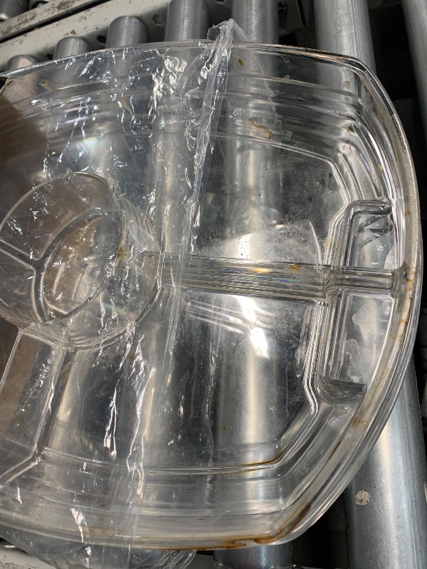 Photo 1 of **PREV USED, VERY DIRTY, WILL NEED TO BE WASHED, MISSING UTENSILS**
INNOVATIVE LIFE Fruit Trays for Serving for Party, 15 Inch Appetizer Serving Tray on Ice, Party Platters for Serving Food, Clear