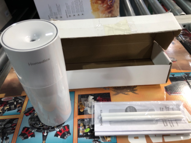 Photo 1 of ***(MISSING CHARGER)***
HOMEDICS SMALL PORTABLE HUMIDIFIER WHITE 