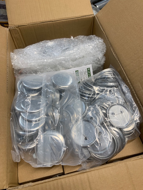 Photo 1 of Mryitcal Button Maker Machine Multiple Sizes 400pcs, Pin Maker Button Press 1+1.25+2.25 inch Pin Badge Making Supplies for DIY Personalized Metal Pinback Buttons