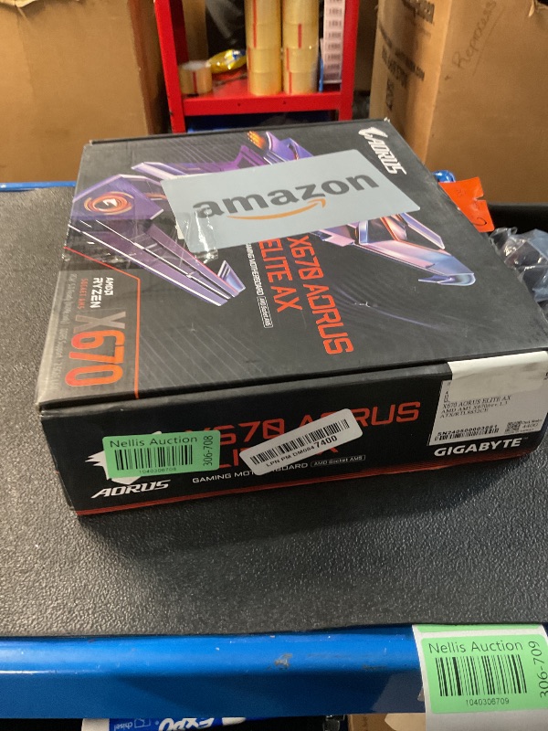 Photo 1 of ***(SEE NOTES BEFORE BIDING/ MAJOR DAMAGE)***
GIGABYTE X670 AORUS Elite AX (AM5/ LGA 1718/ AMD/ X670/ ATX/ 5 Year Warranty/ DDR5/ Quad M.2/ PCIe 5.0/ USB 3.2 Gen2X2 Type-C/AMD WiFi 6E/ 2.5GbE LAN/Q-Flash Plus/M.2 EZ-Latch/Gaming Motherboard)