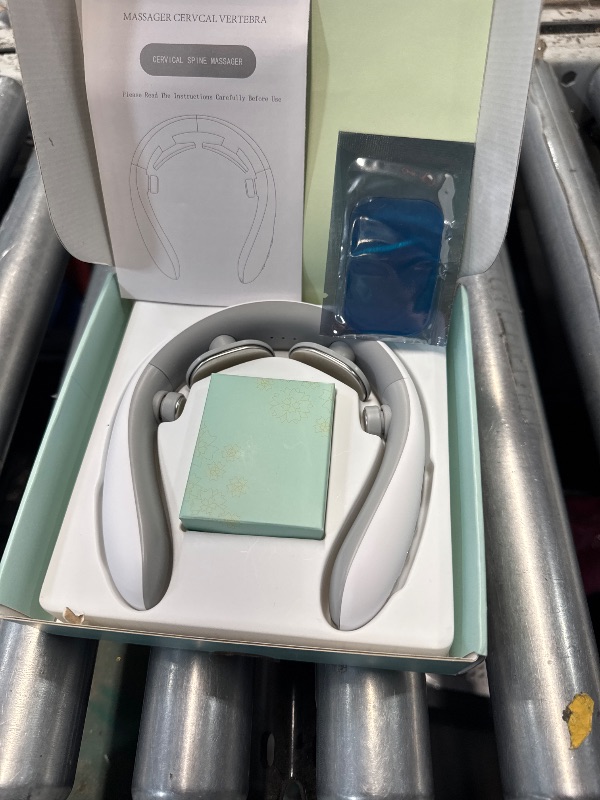 Photo 1 of HANASCAR Neck Massager with Heat, Portable Electric Neck Massager for Pain Relief Deep Tissue, 10 Modes&16 Levels, 130g Ultra-Light Wear, Relax Gift for Her/Him/Friend/Dad/Mom