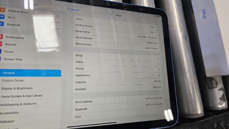Photo 1 of ***FACTORY SEALED***
Apple iPad (10th Generation): with A14 Bionic chip, 10.9-inch Liquid Retina Display, 256GB, Wi-Fi 6, 12MP front/12MP Back Camera, Touch ID, All-Day Battery Life – Blue