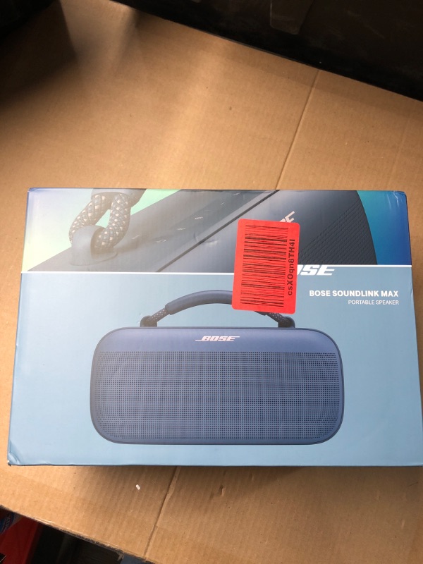 Photo 1 of Bose SoundLink Max Portable Speaker, Large IP67 Waterproof Bluetooth Speaker, Up to 20 Hours of Playtime, USB-C, Built-in 3.5mm AUX Input, Blue Dusk