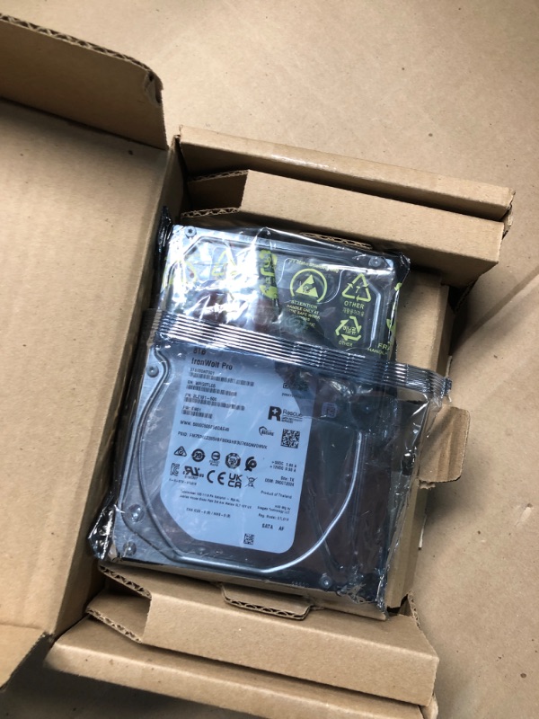 Photo 1 of Seagate IronWolf Pro, 8 TB, Enterprise NAS Internal HDD –CMR 3.5 Inch, SATA 6 Gb/s, 7,200 RPM, 256 MB Cache for RAID Network Attached Storage (ST8000NT001)