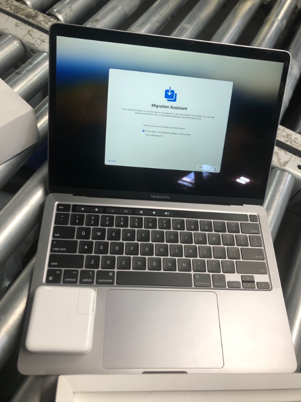 Photo 1 of 2022 Apple MacBook Pro Laptop with M2 chip: 13-inch Retina Display, 8GB RAM, 256GB ???????SSD ???????Storage, Touch Bar, Backlit Keyboard, FaceTime HD Camera. Works with iPhone and iPad; Space Gray