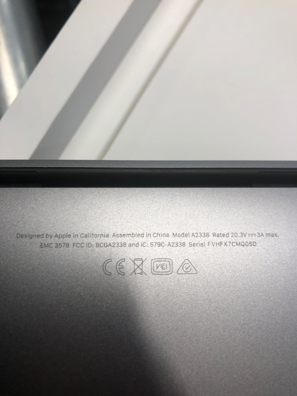 Photo 1 of 2022 Apple MacBook Pro Laptop with M2 chip: 13-inch Retina Display, 8GB RAM, 256GB ???????SSD ???????Storage, Touch Bar, Backlit Keyboard, FaceTime HD Camera. Works with iPhone and iPad; Space Gray