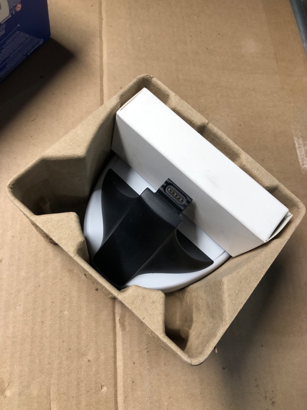 Photo 1 of (POWER TESTED) (MISSING POWER ADAPTER) PowerA Charging Station for PlayStation Portal™ Remote Player with Lumectra™, RGB Lighting, USB Powered, Magnetic Charger, Charge and Display, Weighted Base, Officially Licensed