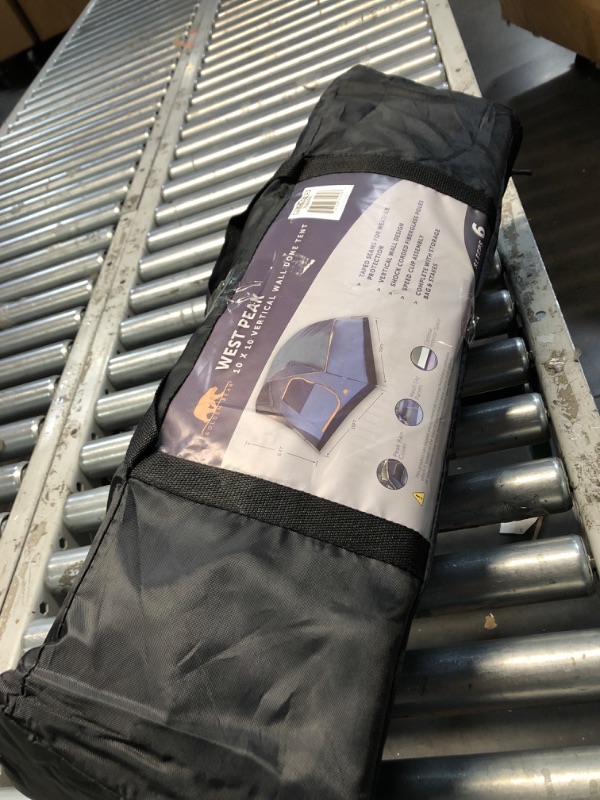 Photo 1 of (Damaged)(sold for parts)WEST PEAK 10 X 10 VERTICAL WALL DOME TENT