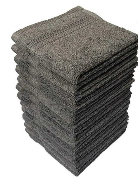 Photo 1 of (FAIR) Washcloths, 36 Pack, 100% Ring Spun Cotton Wash Cloths for Body and Face, Design to exfoliate Your Hands, Extra Soft and Absorbent Machine Washable Size: 12 x 12 Inch.
