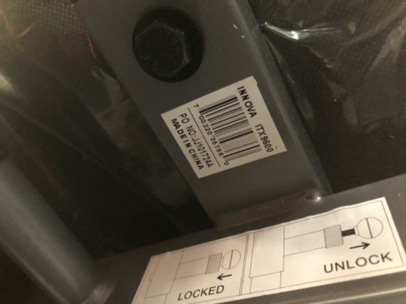 Photo 1 of INNOVA HEALTH AND FITNESS ITX9600 Heavy Duty Inversion Table, Standard Ankle Holding System, 300 lb Weight Capacity,Grey/Black