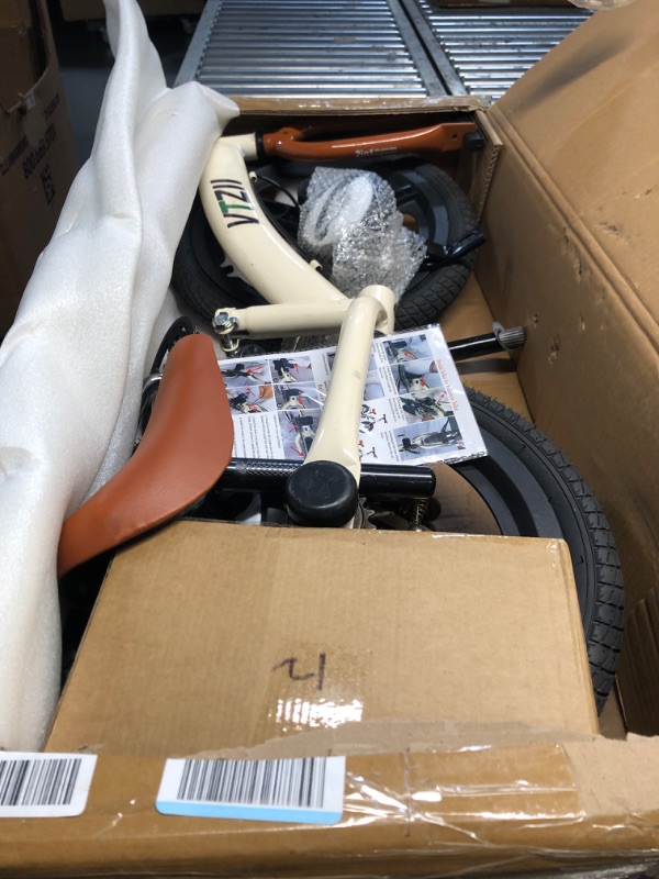Photo 1 of ***INCOMPLETE - SEE COMMENTS***
VTZII Balance Bike 2 in 1 with Pedals Brake Training Wheels Kickstand Pneumatic tyre,for Kids 2-7 Years Old,Kids Bike (16 inch, White)