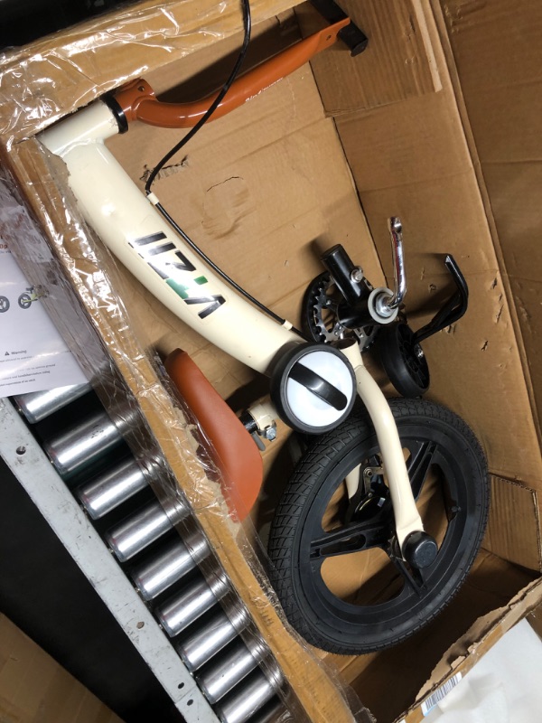 Photo 1 of ***INCOMPLETE - SEE COMMENTS***
VTZII Balance Bike 2 in 1 with Pedals Brake Training Wheels Kickstand Pneumatic tyre,for Kids 2-7 Years Old,Kids Bike (16 inch, White)