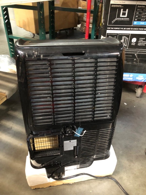 Photo 1 of ***USED - LIGHTS UP WHEN PLUGGED IN, BUT FAN DOESN'T BLOW - UNABLE TO TROUBLESHOOT - SEE PICTURES - LIKELY MISSING PARTS***
LG 10,000 BTU Smart Portable Air Conditioner, 115V, Cools 450 Sq.Ft. (18' x 25' Room Size), Portable Air Conditioner for Home with 