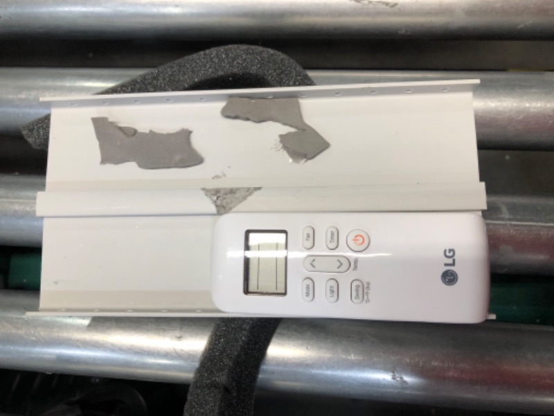 Photo 1 of ***USED - LIGHTS UP WHEN PLUGGED IN, BUT FAN DOESN'T BLOW - UNABLE TO TROUBLESHOOT - SEE PICTURES - LIKELY MISSING PARTS***
LG 10,000 BTU Smart Portable Air Conditioner, 115V, Cools 450 Sq.Ft. (18' x 25' Room Size), Portable Air Conditioner for Home with 