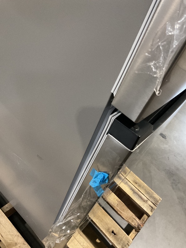 Photo 1 of *** PALLET TRUCK/TRAILER PICKUP ONLY***SHARP SJB1255GS Refrigerator with Bottom-Freezer, Counter-Depth, 24 Inch, 11.5 Cubic Foot, Stainless Steel
