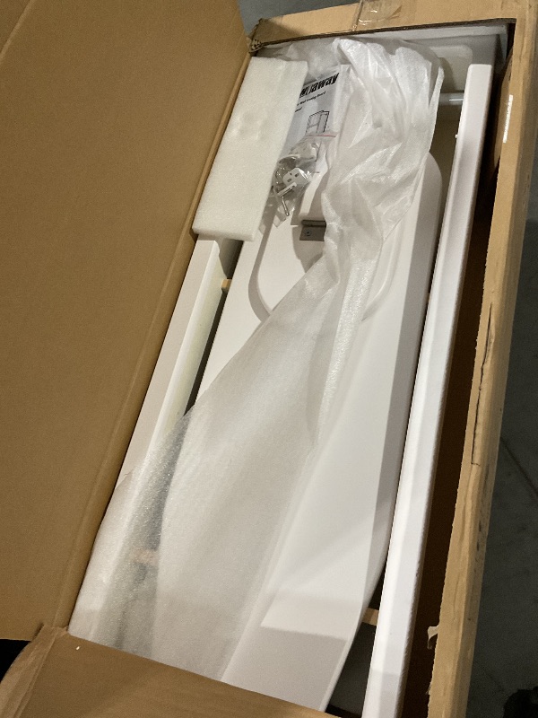 Photo 1 of (Used)(see images)Household Essentials In-Wall Recessed Ironing Cabinet With Storage Shelves, White
