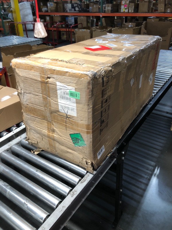 Photo 1 of **dented** Merapi Package Delivery Box for Outside, 41.6" *18.9" *16.9" Cold-Rolled Steel Delivery Box for Packages & Mails, Anti-Theft Lockable Large Mailbox for Porch, House, Curbside, Black