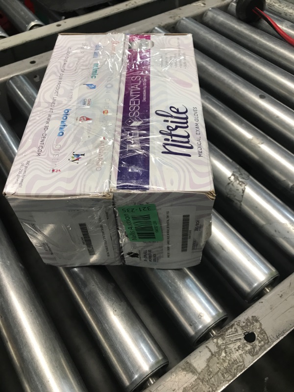 Photo 1 of ** XL ** 2 PACKS ** 600 CT TOTAL **  The Essentials Disposable Nitrile Gloves, Powder Free, Single Use Non-Sterile Protective Gloves for Various Uses - 300 Count

