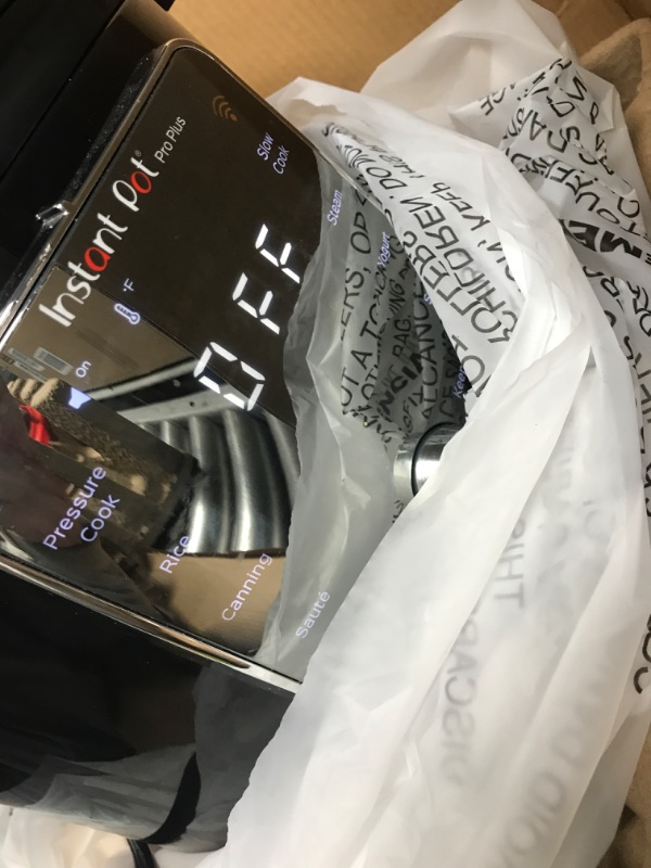 Photo 1 of ** USED * DIRTYY *  Instant Pot Pro Plus Wi-Fi Smart 10-in-1, Pressure Cooker, Slow Cooker, Rice Cooker, Steamer, Sauté Pan, Yogurt Maker, Warmer, Canning Pot, Sous Vide, Includes App with Over 800 Recipes, 6 Quart 