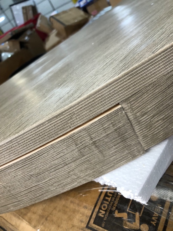Photo 1 of ***DAMAGED - SLITTING APART - MISSING HARDWARE - SEE PICTURES***
Plank+Beam Round Dining Table, 47 Inch Solid Wood Kitchen Table, Farmhouse Round Table for 4, Small Dinette Table, Seashell Wirebrush