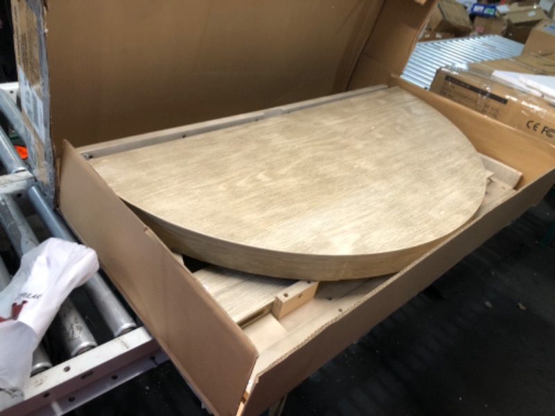Photo 1 of ***DAMAGED - SLITTING APART - MISSING HARDWARE - SEE PICTURES***
Plank+Beam Round Dining Table, 47 Inch Solid Wood Kitchen Table, Farmhouse Round Table for 4, Small Dinette Table, Seashell Wirebrush