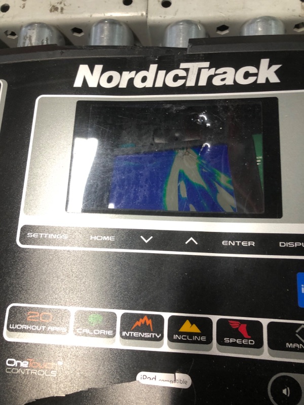 Photo 1 of ***TRUCK/TRAILER PICKUP ONLY - MAJOR DAMAGE - DISPLAY COMPLETELY DESTROYED - PREVIOUSLY OPENED - LIKELY MISSING PARTS - SEE PICTURES***
NordicTrack T Series 6.5S Treadmill, 73.5"D x 36"W x 54"H, 203 Pounds, Alloy Steel Construction