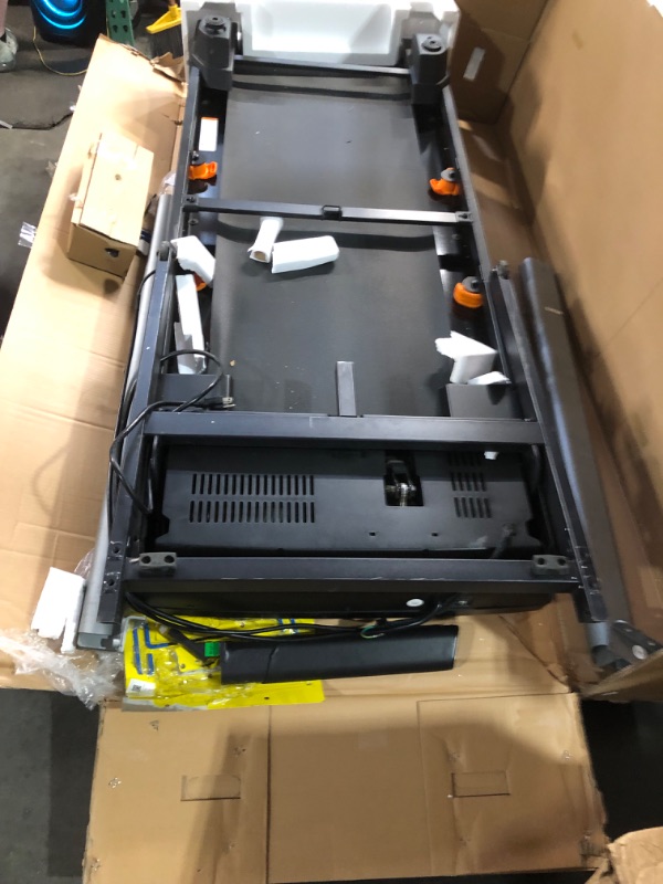 Photo 1 of ***TRUCK/TRAILER PICKUP ONLY - MAJOR DAMAGE - DISPLAY COMPLETELY DESTROYED - PREVIOUSLY OPENED - LIKELY MISSING PARTS - SEE PICTURES***
NordicTrack T Series 6.5S Treadmill, 73.5"D x 36"W x 54"H, 203 Pounds, Alloy Steel Construction