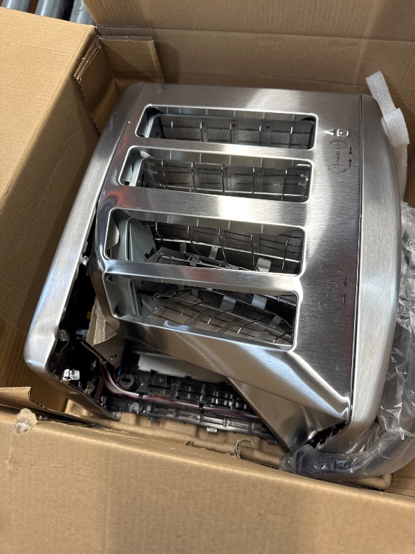 Photo 1 of ***(PARTS ONLY/ NON REFUNDABLE/ NO RETURNS OR REFUNDS)***
Cuisinart CPT-435P1 4-Slice Countdown Motorized Toaster, Stainless Steel