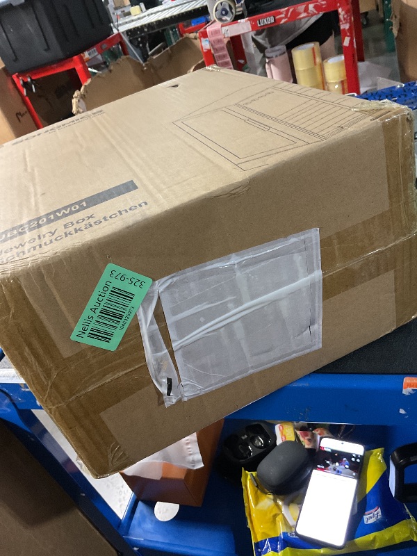 Photo 1 of SONGMICS Jewelry Box 360° Rotating, Jewelry Storage Case with 7 Drawers, Jewelry Organizer, Glass Window, Spacious, Vertical Jewelry Storage, Open Design, Great Gift, Cloud White UJBC201W01