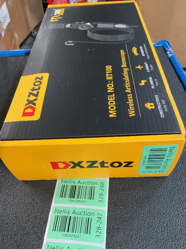 Photo 1 of **DAMAGED ONLY TURNS 1 WAY***
Two-Way Articulating Borescope, DXZtoz Wireless Endoscope Camera with 6.5mm Tiny Articulation Snake Camera, 1080P Video Inspection Camera with Light for iPhone, Android