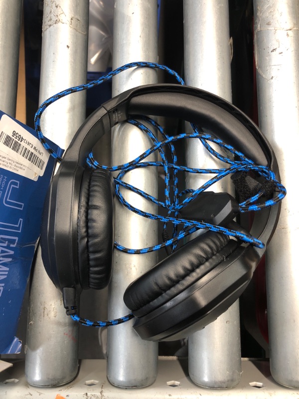 Photo 1 of (USED/FAIR) targeal Gaming Headset with Microphone - for PC, PS4, PS5, Switch, Xbox One, Xbox Series X|S - 3.5mm Jack Gamer Headphone with Noise Canceling Mic - Black&Blue