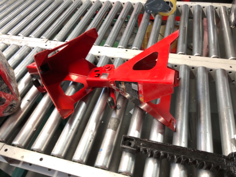 Photo 1 of ***(MISSING PARTS)***
BIG RED T46002A Torin Steel Jack Stands: Double Locking, 6 Ton (12,000 lb) Capacity, Red, 1 Pair