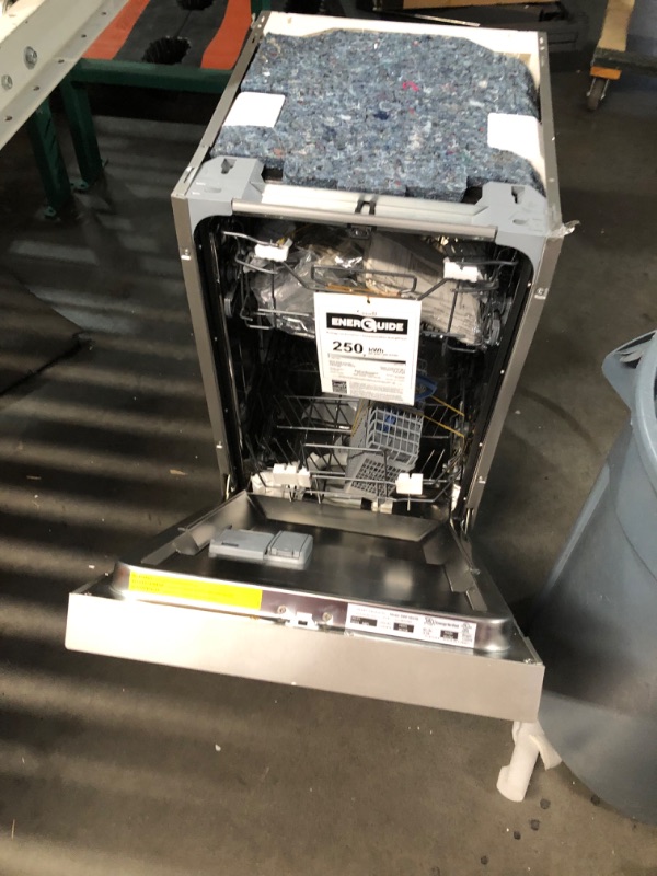 Photo 1 of ***DAMAGED - DENTED - SEE COMMENTS***
Avanti DWF18V3S 18-Inch Dishwasher Machine with LED Display, Fits 8 Place Settings with 3 Wash Options, 6 Automatic Cycles Includes Rinse Aid Dispenser with Low Noise Rating, 53dB, Stainless Steel