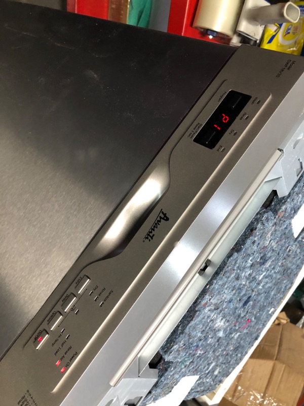 Photo 1 of ***DAMAGED - DENTED - SEE COMMENTS***
Avanti DWF18V3S 18-Inch Dishwasher Machine with LED Display, Fits 8 Place Settings with 3 Wash Options, 6 Automatic Cycles Includes Rinse Aid Dispenser with Low Noise Rating, 53dB, Stainless Steel