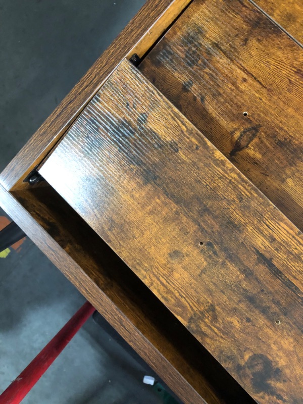Photo 1 of ***NONREFUNDABLE - MAJOR DAMAGE - SEE COMMENTS***
DWVO Rustic Brown 6 Drawer Dresser - 47" W Large Double Dresser Chest of Drawers - Modern Wood Storage Dresser Organizer with Black Metal Handles & Anti-Tipping Device for Hallway/Entryway
