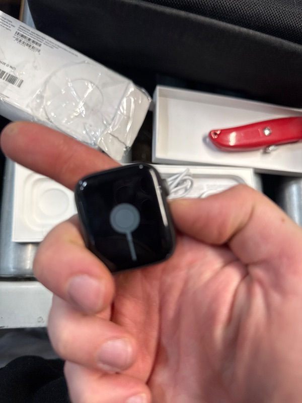 Photo 1 of **LOCKED** FOR PARTS ONLY** FINAL SALE**

Restored Apple Watch Series 4 (GPS+Cellular, 40mm) - Space Gray Aluminum Case - Black Sport Band (Refurbished)
