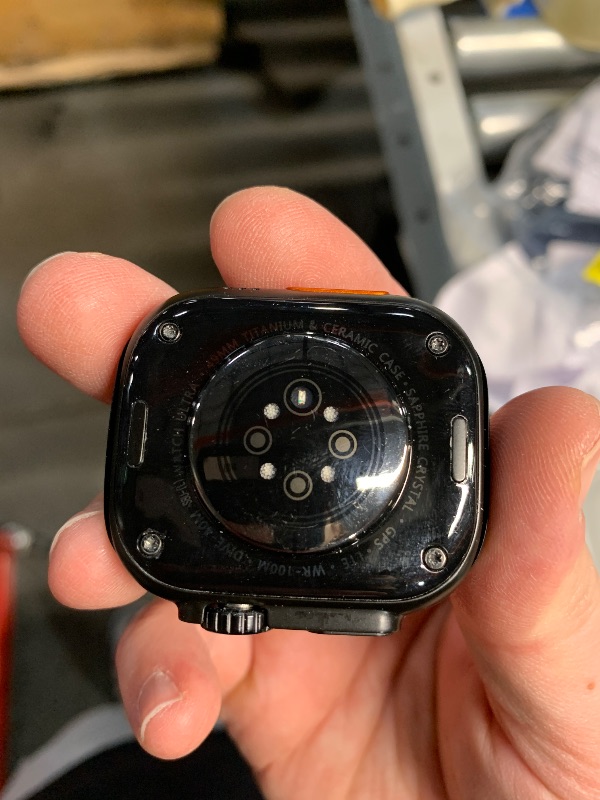 Photo 1 of **NO FUNCTION**  **MISSING STRAP AND CHARGING CORD**
Apple Watch Ultra [GPS + Cellular 49mm] Smartwatch, Sport Watch with Black Titanium Case with Dark Green Alpine Loop - L. Fitness Tracker, Precision GPS, Action Button, Carbon Neutral