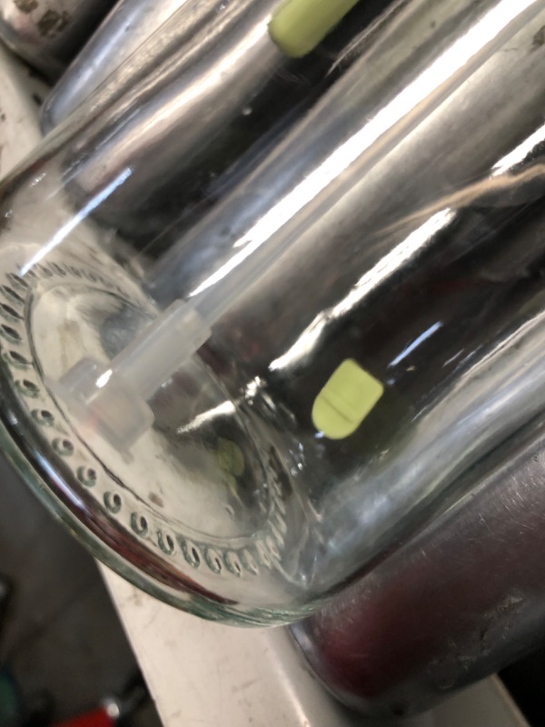 Photo 1 of ***DAMAGED - DOESN'T WORK PROPERLY - SEE PICTURES***
JULEHUI 16oz Oil Sprayer for Cooking - 2 in 1 Spray & Pour Olive Oil Dispenser - 470ml Glass Spray Oil Bottle - Kitchen Gadgets Green