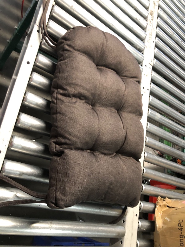 Photo 1 of ***TOP CUSHION ONLY - NO BOTTOM CUSHION - SEE PICTURES***
Love's cabin Adirondack Chair Cushion, Rocking Chair Cushion Indoor High Back, Patio Chair Cushions Set of Seat & Back Cushion with Ties for Indoor/Outdoor Rocker, Chair Pads with Memory Foam, Coff