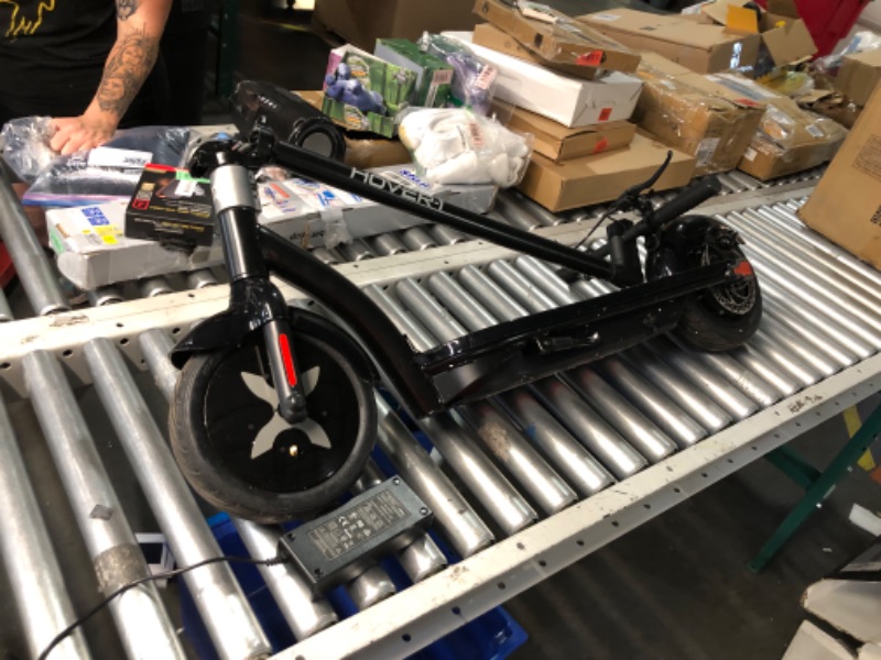 Photo 1 of ***PARTS ONLY**Hover-1 Alpha Foldable Electric Scooter with 450W Brushless Motor, 18 mph Max Speed, 10” Air-Filled Tires and 12 Mile Range